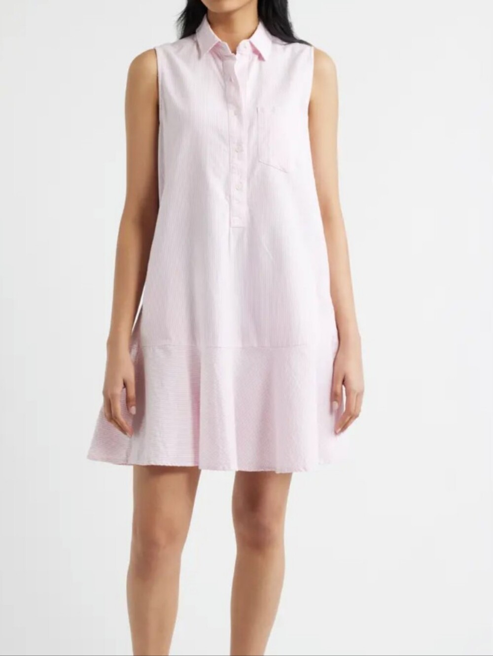 J. McLAUGHLIN pink linen aberdeen dress M